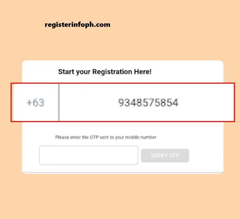 Input your mobile number