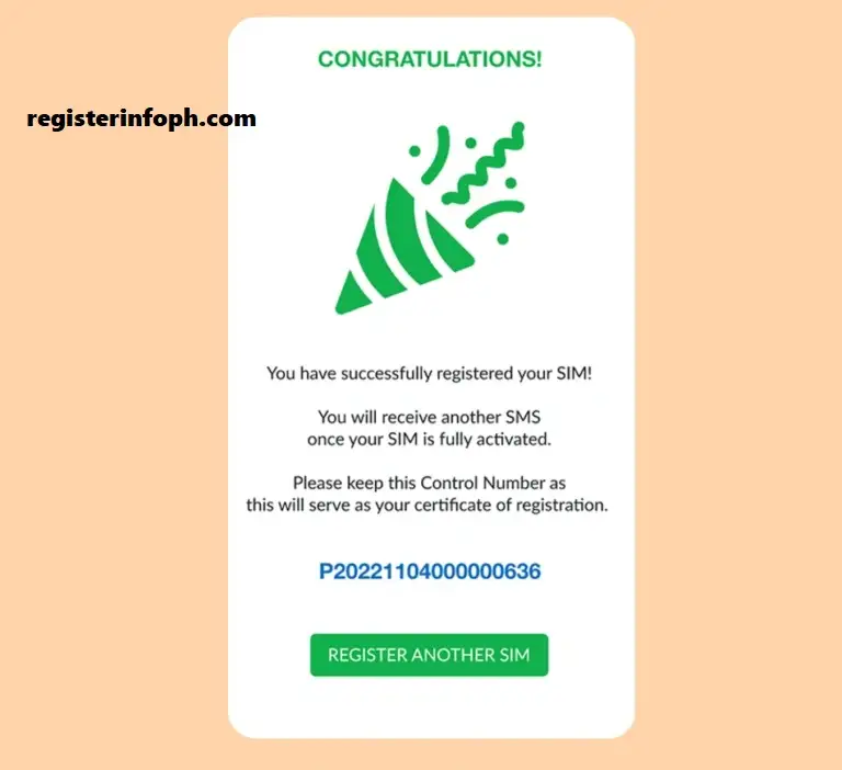 TNT SIM registration complete